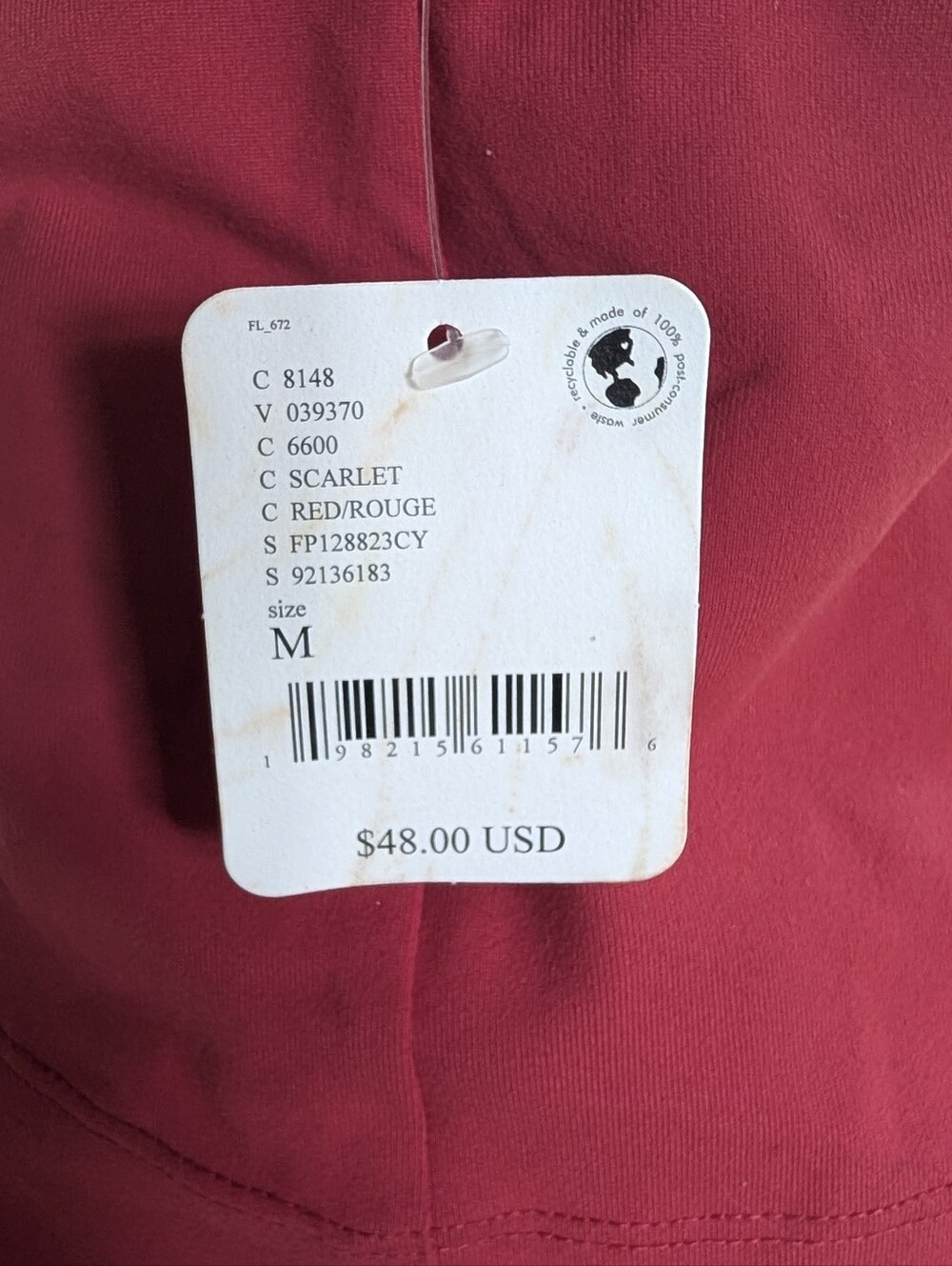 NWT FREE PEOPLE INTIMATELY LOOKING GOOD CAMI Size M RED - Picture 6 of 10
